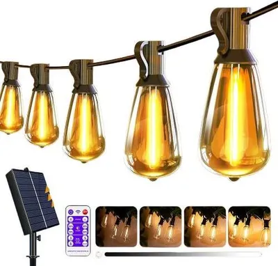 Produktbild von Außen-Lichterkette, solarbetrieben, wasserdicht, 9.5m 25Lichter