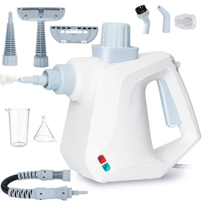 Dampfreiniger, tragbar, 1000 W, 10 Zubehörteile, 350 ml Tank