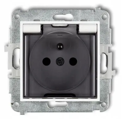 Produktbild von Karlik ICON Unterputz-Steckdose weiß matt