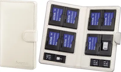 Produktbild von Puzdro na pamäťovú kartu Vegas veľkosti M White pre MemoryStick