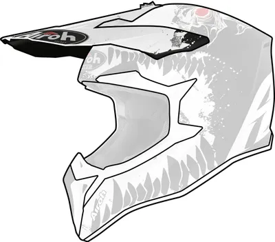 Zdjęcie produktu dla Kask Airoh WRAAP Youth Beast Helmet Matte White