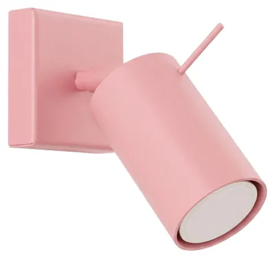 Produktbild von Wandleuchte RING rosa 1xGU10 10W Stahl 8x16x8cm Sollux Lighting