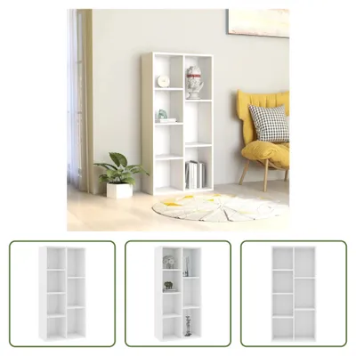 Produktbild von The Living Store Bücherregal Weiß 50×25×106 cm Holzwerkstoff
