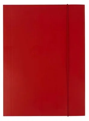 Immagine prodotto di Cartella in cartone A4 con elastico rosso 300g D.RECT