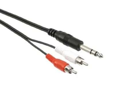 Immagine prodotto di Cavo adattatore audio da jack a RCA, 1,5 m, 6,35 mm