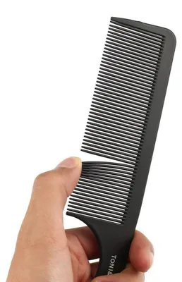Image de Peigne pour coiffure, peigne de stylisme, peigne en plastique, dents précises, manche ergonomique
