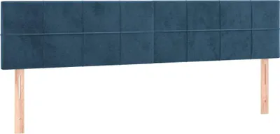 Produktbild von vidaXL Kopfteile Dunkelblau 160x5x78/88 cm Samt