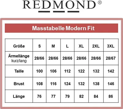Zdjęcie produktu dla REDMOND Koszula z długim rękawem i kieszenią na piersi, niebieska w wzory, krój Modern Fit