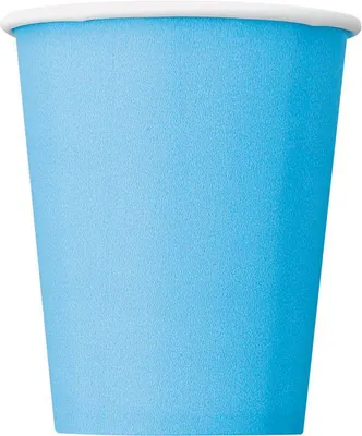 Produktbild von 8 Pappbecher Vera hellblau 250ml