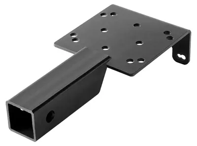 Imagen del producto de Enganche universal para remolque, con una capacidad de carga de 1633 kg, compatible con receptáculos de 50,8 mm, color negro
