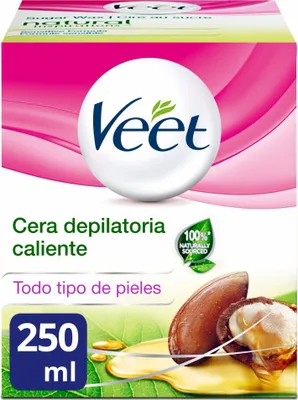 Produktbild von Veet Natural Inspirations Warmwachs zur Haarentfernung in der Dose 250 ml