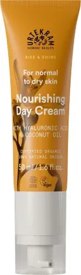 Produktbild von Urtekram Rise & Shine Nourishing Cream, Tagescreme, Frauen, trockene Haut, normale Haut, Jeder Hauttyp, Gesicht, Illuminating, Feuchtigkeitsspendend, Nährend, Glättend, 50 ml