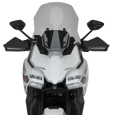 Image de Pare-brise Puig Touring, dimensions 520 x 400 mm, avec homologation européenne, pour Zontes 703F-19, 703F-21, modèles de 2024 à 2026
