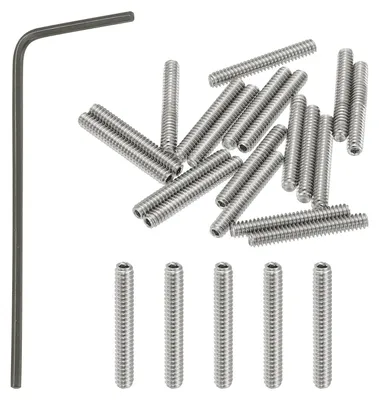 Productafbeelding van Set van 20 RVS Innensechskant Madenschroeven #4-40x3/4"