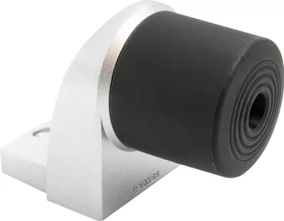 Produktbild von WAGNER Türstopper BACK DOOR - 95 x 50 x 70 mm, Metall Aluminiumoptik, Kautschuk schwarz, inkl. Montagematerial - 15500111