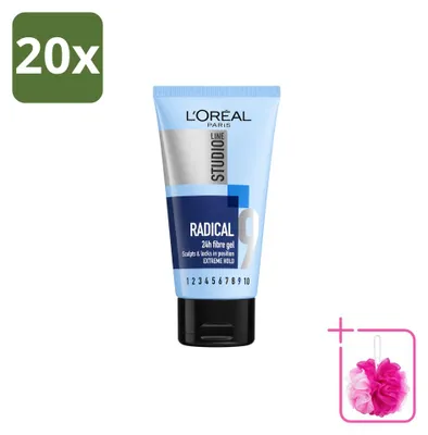 Immagine prodotto di 20 x L'Oréal Paris Studio Line Radical, gel super forte, 150 ml - confezione risparmio - 20 pezzi