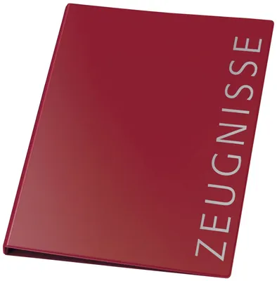 Produktbild von Veloflex Ringbuch A4 Zeugnisse w-rot 4-Ring 16mm