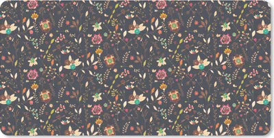 Produktbild von MuchoWow® Mauspad Mousepad Muster - Sommer - Blumen 60x30 cm - Mousepads - Maus Mat - Pad - Mausunterlage - Nachhaltig