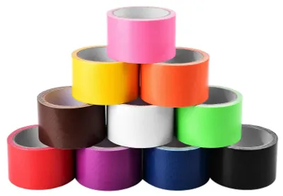 Produktbild von Bastelset mit Klebeband für Kinder – 10 Regenbogenfarben – 9,1 m x 5 cm