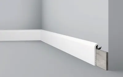 Produktbild von Abdeckfußleiste CBC1 weiß 1x 2 m 2,2x11,0 cm