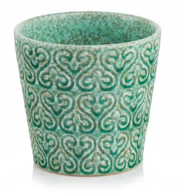 Immagine prodotto di Portafiori Vaso di fiori Contenitore per piante VINTAGE verde 14 cm HOMLA