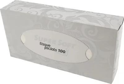 Produktbild von Kosmetiktücher 100er 2lagig 21x19cm in Box