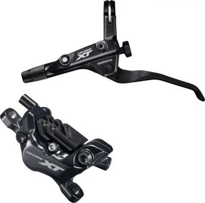 Zdjęcie produktu dla SHIMANO Deore XT Disc Brake Set VR, hydrauliczny hamulec tarczowy, 100 cm, czarny, przód, SH-IM81201JLFPSA100