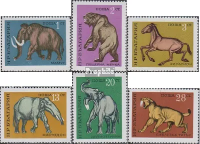 Produktbild von Briefmarken Bulgarien 1971 Mi 2088-2093 (kompl.Ausg.) postfrisch Prähistorische Tiere