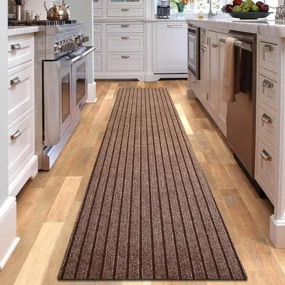 Produktbild von Famanu Küchenmatte rutschfest und waschbar - Boho-Design, 45 x 70 cm + 45 x 120 cm