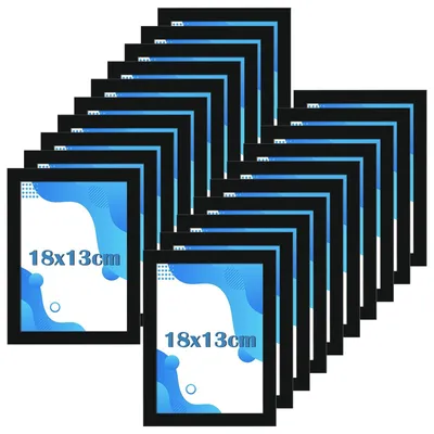Productafbeelding van Set van 20 Fotolijsten 13 x 18 cm Zwart