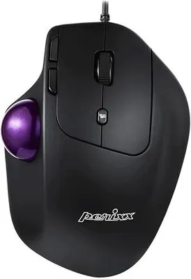 Zdjęcie produktu dla Mysz ergonomiczna trackball przewodowa USB 8 przycisków dla programistów