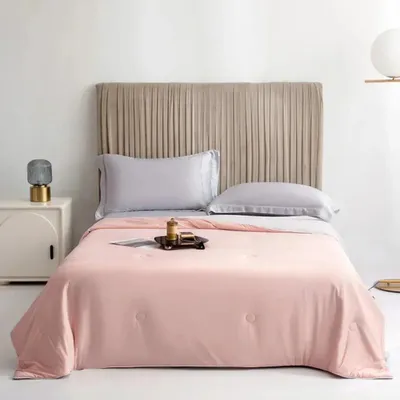 Zdjęcie produktu dla Koc chłodzący SleepCool™: koc chłodzący, kołdra letnia, pościel letnia: pudrowy róż / 150 x 200 cm