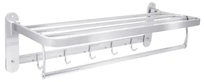 Image de Porte-serviettes mural en acier inoxydable, 60 cm