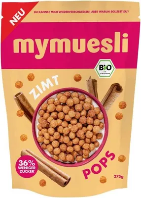 Produktbild von mymuesli Pops Zimt  275g