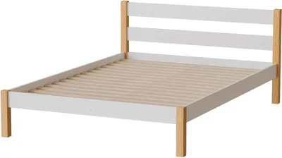 Produktbild von Doppelbett 140x200 MONROA - Eiche/Weiß