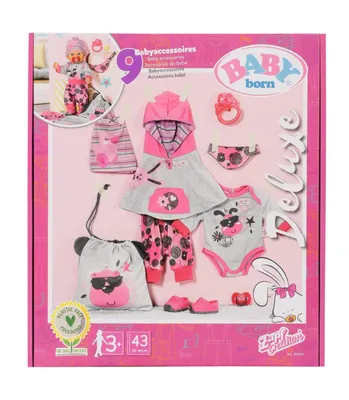 Produktbild von BABY born Erstausstattung Set 43cm - 9 teiliges Puppenzubehör Bekleidungsset
