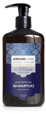 Produktbild von Arganicare Shampooing Fortifiant À La Figue De Barbarie, 400 ml, Shampoo, Frauen, Alle Haare, Feuchtigkeitsspendend, Ernährung, Weichmachend, Pumpenflasche