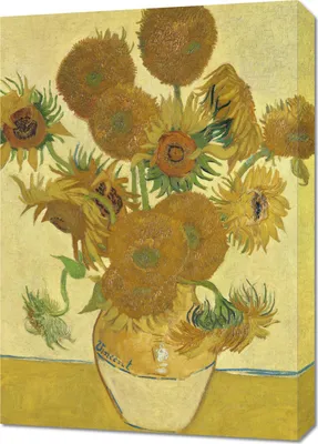 Image de Tableau 50 x 70 cm  Les Tournesols, Van Gogh Vintage pour le salon