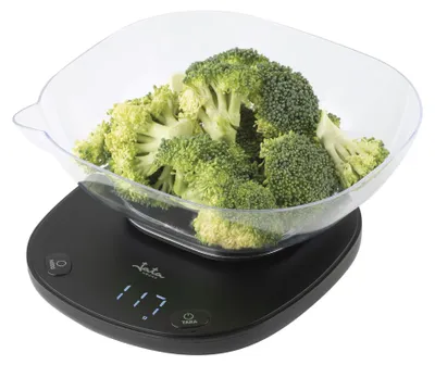 Digitale Küchenwaage mit Schüssel, 1 l, bis 5 kg, Tara-Funktion
