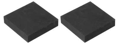 Graphitblöcke, 2 Stück, rechteckig, 45 x 45 x 10 mm