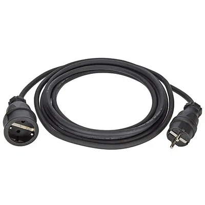 Produktbild von Gummi-Verlängerung H05RR-F3G1,5 schwarz 5m