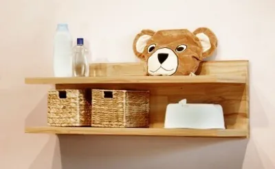 Produktbild von Wandboard Wandregal Regal 90cm kernbuche Buche teil massiv geölt