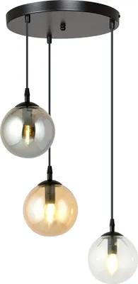 Immagine prodotto di Lampadario Emibig 3xE14 40W COSMO 3 BLACK MIX PREMIUM 714/3PREM