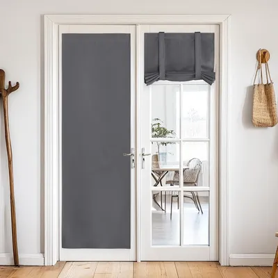 Produktbild von Vorhänge für den Innenbereich – Fenster – Verdunkelungsvorhänge – Grau – Modern – Mit Klettverschluss – Einfach zu installieren – 1 Stück