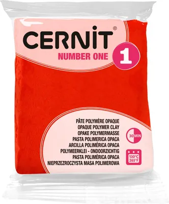 Zdjęcie produktu dla Cernit Polymer Clay N°1 Glinka polimerowa Poppy Red 56 g