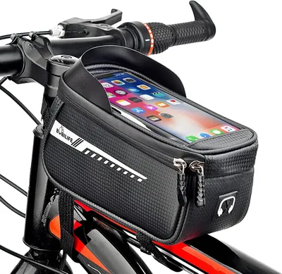 Obrázok produktu pre Držiak telefónu na riadidlá bicykla - Vodotesný - Vhodný pre telefóny do 7 palcov