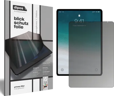 Produktbild von Blickschutzfolie für Apple iPad Pro 12.9 Zoll (2020) matt Schutzfolie Folie Display Schutz dipos