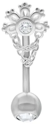 Produktbild von Wildcat Micro Bananabells - Crystal Sunrise Micro Bananabell aus , Körperstelle: Ohr, Bauchnabel, Stärke: 1,2mm| Länge: 8,0mm, Silber-Kristallklar