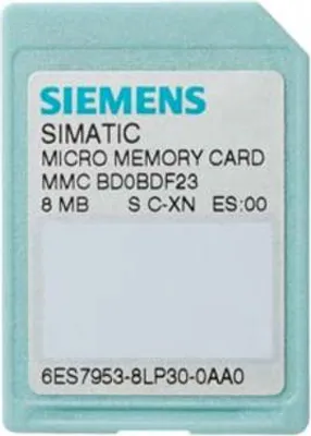 Produktbild von Siemens ET200S, MMC 8 Mbyte (6ES7953-8LP31-0AA0)