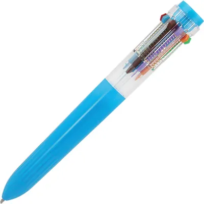 Produktbild von Automatik Kugelschreiber mit 10 verschiedenen Farben und 0,7 mm Schreibliniendicke